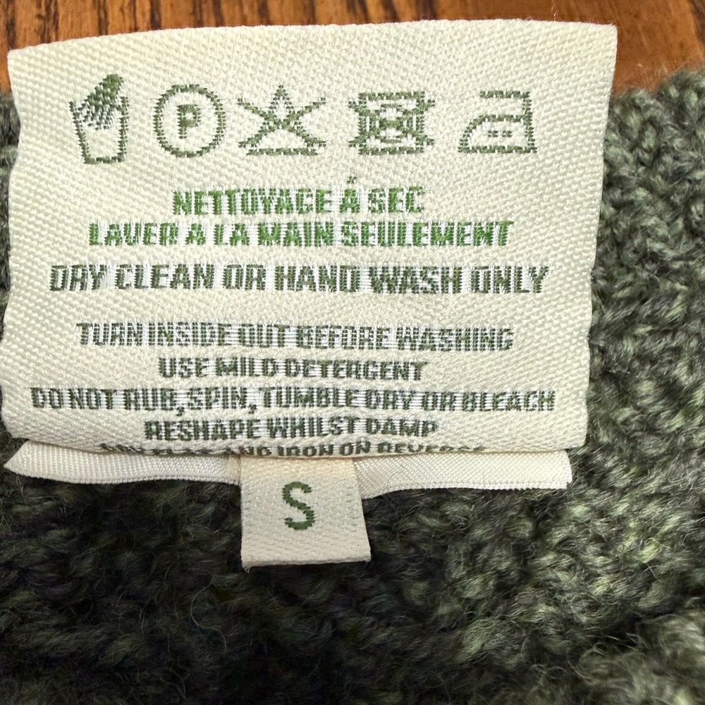 Aran Merino Wool Crew Neck Sweater. Size Small. In Very Good Preloved. - Picture 4 of 5